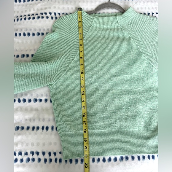 Free People Good Pullover Mockneck Sweater in Opaline Green - Size S - Picture 12 of 15